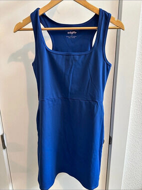 Alder Apparel Mini Dress in Blue Size Medium